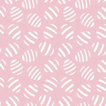 Pink Easter Egg Seamless Pattern Background Stock Illustration