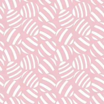 Pink Easter Egg Seamless Pattern Background Stock Illustration