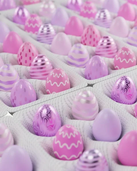 Pink Easter eggs background Stockbeeldmateriaal 330476829