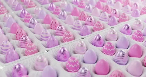 Pink Easter eggs background Vídeos de archivo 330476908