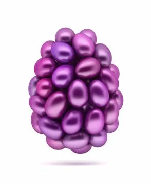 Pink easter eggs. Stock Illustration