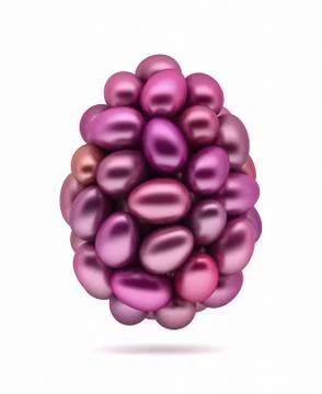 Pink easter eggs. Stock Illustration