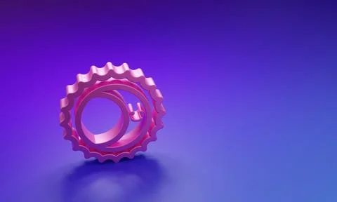 Pink Eclipse of the sun icon isolated on purple-blue background. Total sona.. Stock Illustration