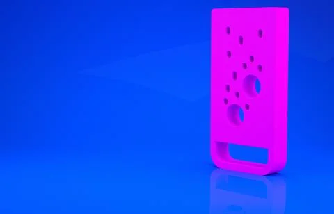 Pink Effervescent aspirin tablets dissolve in a glass of water icon isolated  库存插图