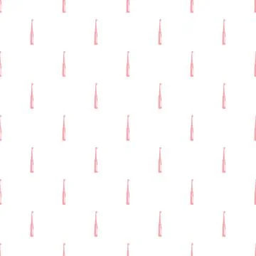 Pink electric toothbrush pattern for oral hygiene concept Illustrazione stock