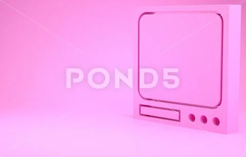 Pink Weighing Scales Isolated Stock Image - Image of measuring