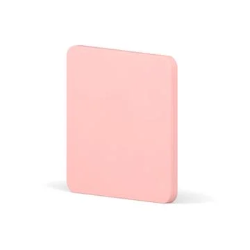 Pink elegant 3d rectangle smooth angled vertical wall geometric shape base fo Stock Illustration