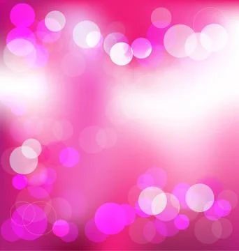 Pink elegant abstract background with bokeh lights Illustrazione stock