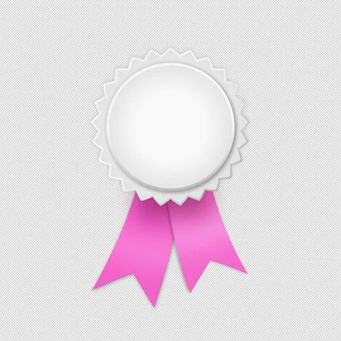 Pink Elegant Badge Stock Footage 313016771