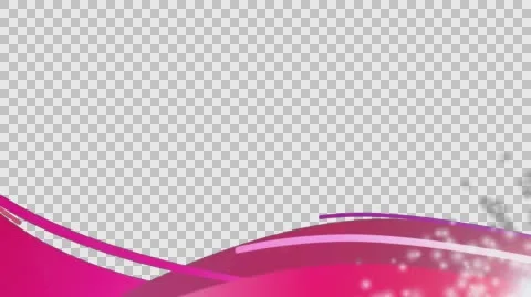 Pink elegant lower third with alpha channel Stock Footage