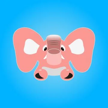 Pink elephant Illustrazione stock