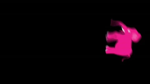 Pink Elephant with Matte Stock Footage 549035