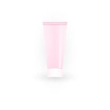 Pink empty plastic container 库存插图