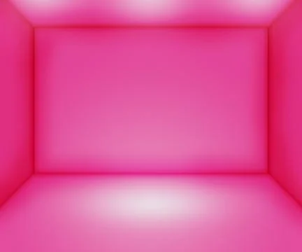 Pink empty room backdrop Stock Illustration