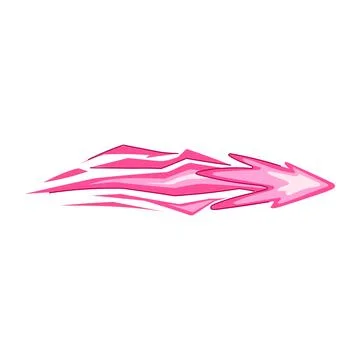 Pink energy blast effect shooting forward Stock Illustration