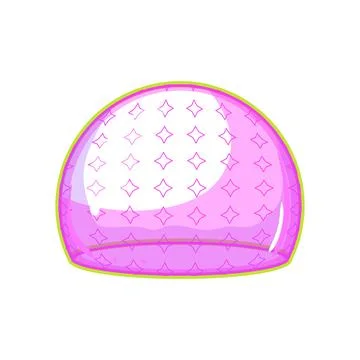 Pink energy shield protecting bubble effect generating concept イラスト素材