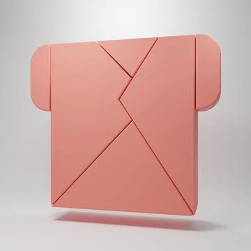Pink Envelope icon isolated on pink background. Email message letter symbol.. Illustrazione stock