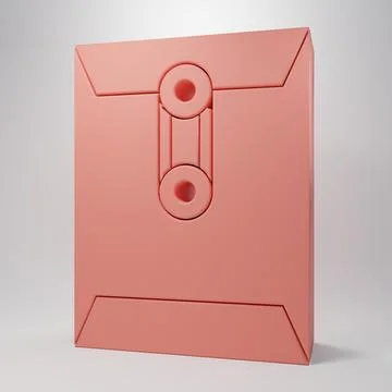 Pink Envelope icon isolated on pink background. Email message letter symbol.. Stock Illustration