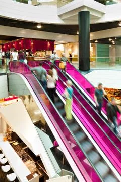 Pink Escalator Foto stock