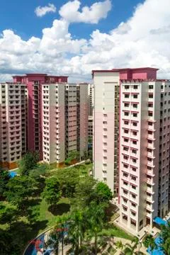 Pink estate Stock Photos