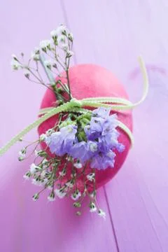 Pink ester egg Stock Photos