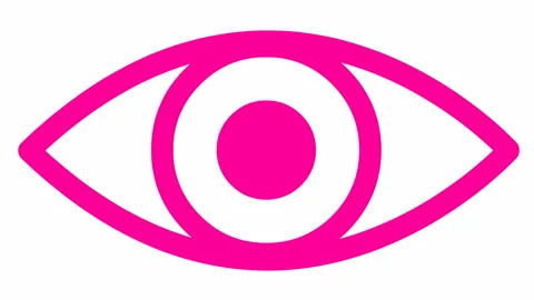 Pink eye close white Stock Footage 199644161