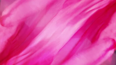 Pink fabric flows Stock Footage 64536050