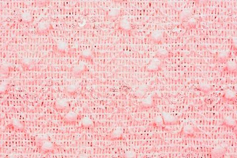 Pink fabric with patterns, a background or texture Stock Photos