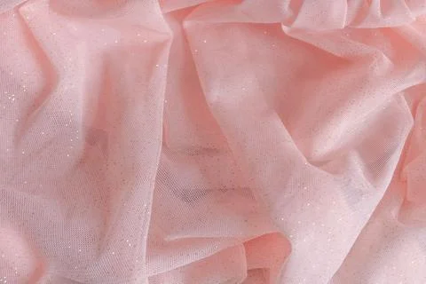 Pink fabric texture draped background. Stock Photos