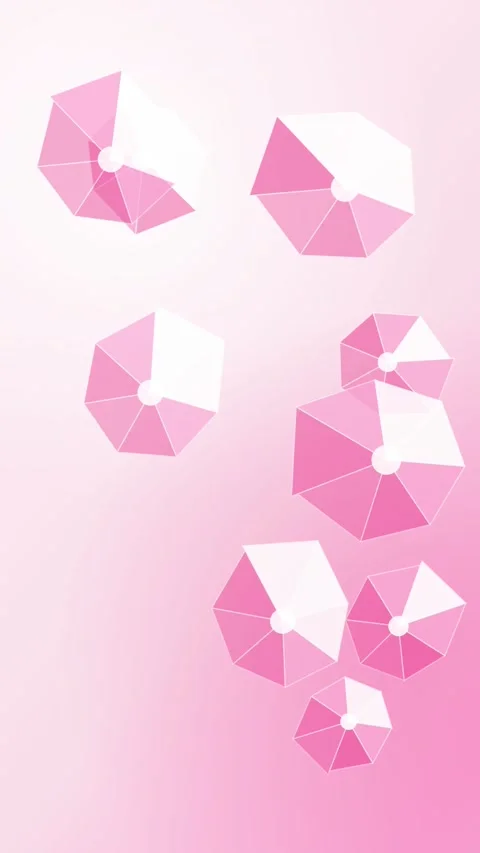 Pink Faceted Crystal Surfaces Vertical Seamless Loop Animated Background For Stock Footage 344007280