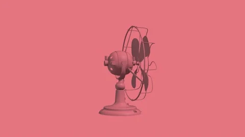 Pink Fan Stock Footage 145764243