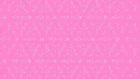 Pink field of triangle pattern moving Video stock 123956581
