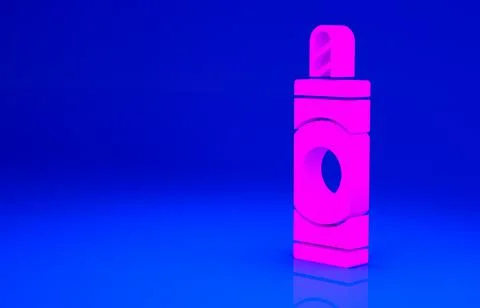Pink Firework icon isolated on blue background. Concept of fun party. Explosi イラスト素材