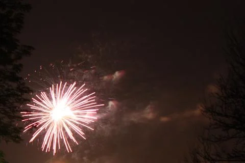 Pink Firework Stock Photos