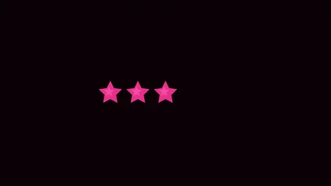 Pink Five Star Rating Fill Flat Design Animation Видео 342611544