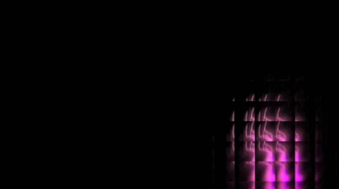 Pink flame  on black background Stock Footage 40342733