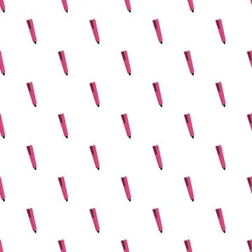 Pink flat irons creating a beauty and styling tool pattern Stock Illustration