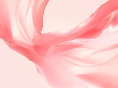 Pink floating fabric Stock Illustration
