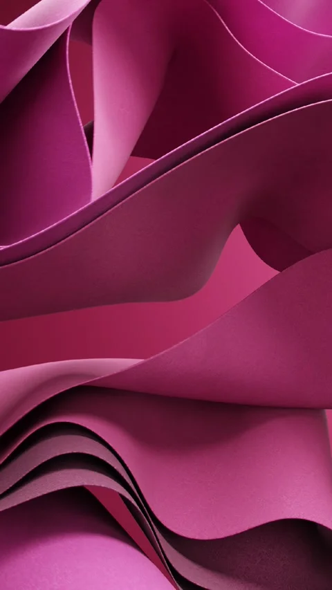 Pink floating textile Video stock 289568107