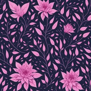 Pink floral pattern design Stock Illustration