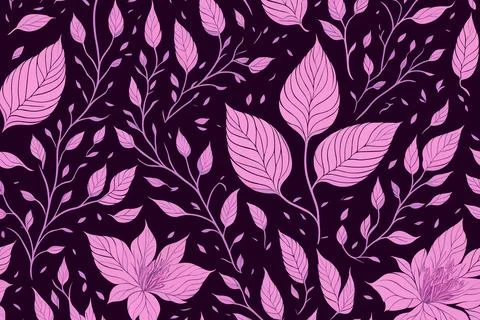 Pink floral pattern design Stock Illustration