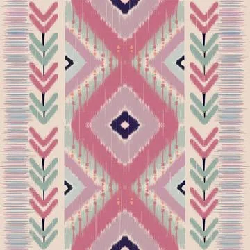 Pink floral pattern with gray and black accents design Stock Illustration