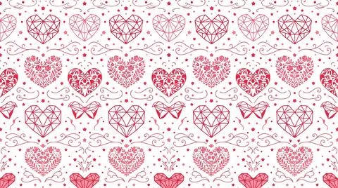 Pink floral pattern seamless background Stock Illustration