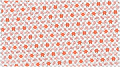 Pink Floral Seamless Pattern with Geometric Star Shapes Stock Illustration