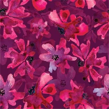 Pink flover pattern Stock Illustration