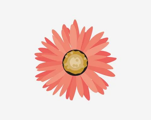 Pink flower abstract design nice Stock Illustration