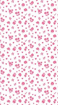Pink flower and heart pattern a sweet floral design for kids. Stock Illustration