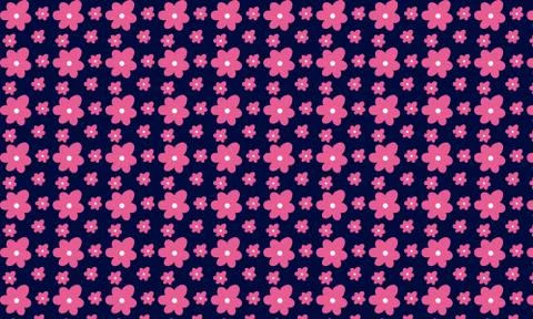 Pink flower with blue background Stock-Illustration