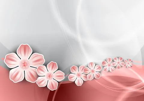 Pink flower Illustrazione stock