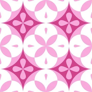 Pink flower pattern art seamless Stock-Illustration